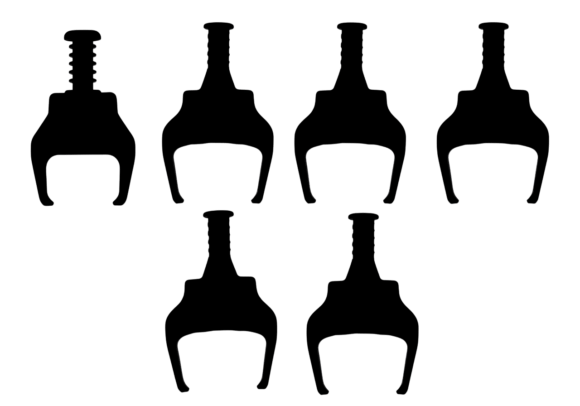 6 Claw Gripper SVG Clipart Bundle: Graphics for Crafts and Small Business