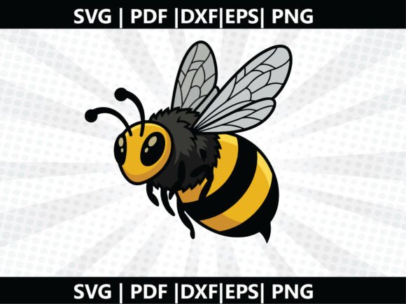 Bee Yellow SVG Cricut Cut File