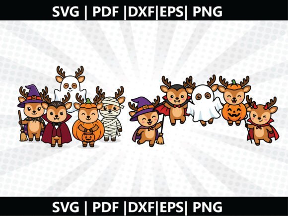 Deer Halloween SVG Cricut Cut File