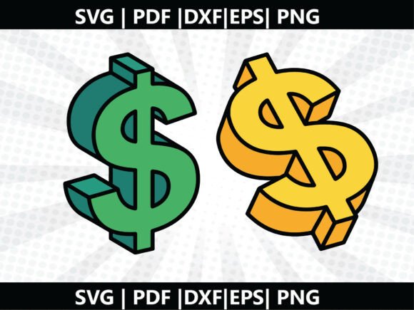 Dollar Sign SVG Cricut Cut File Graphics Freebies