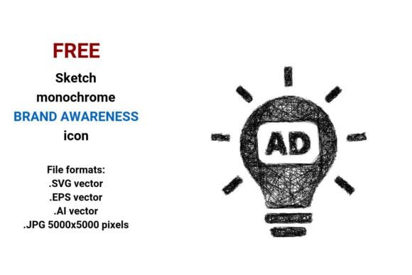 FREE Sketch Brand Awareness Icon Graphics