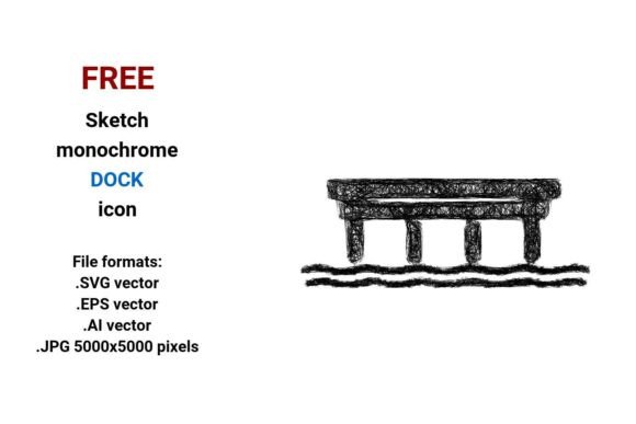 FREE Sketch Dock Icon Graphics