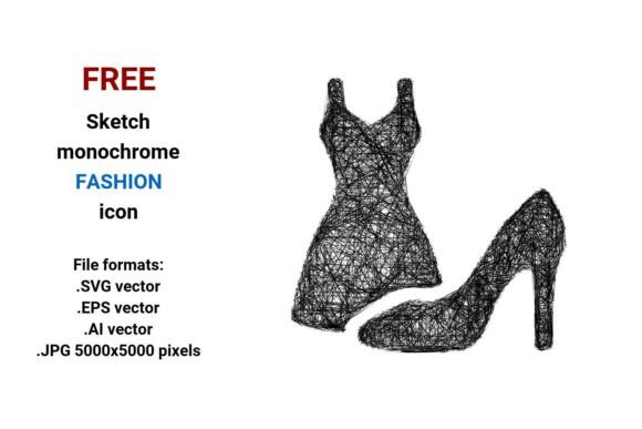 FREE Sketch Fashion Icon Graphics for Local Business