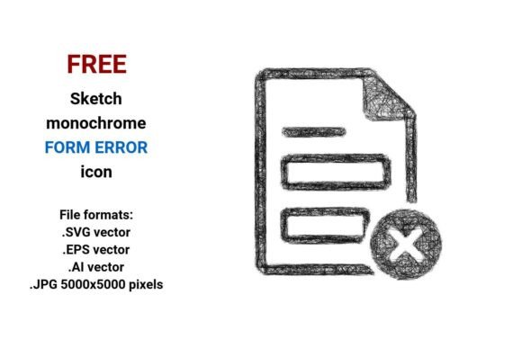 FREE Sketch Form Error Icon Graphics Freebies