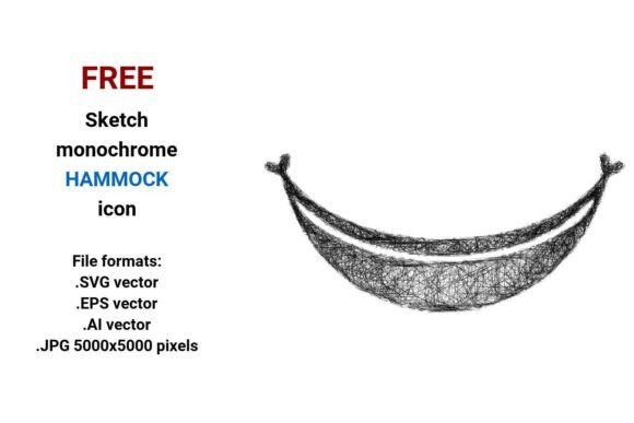 FREE Sketch Hammock Icon Graphics