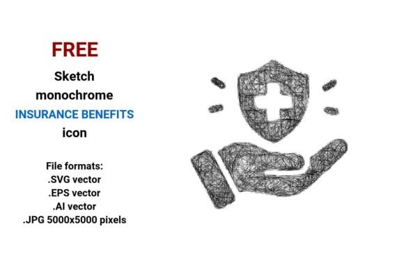 FREE Sketch Insurance Benefits Icon Graphics