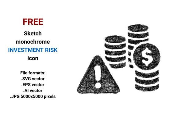 FREE Sketch Investment Risk Icon Graphics