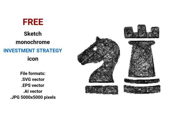FREE Sketch Investment Strategy Icon Graphics