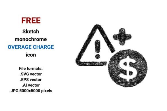 FREE Sketch Overage Charge Icon Graphics