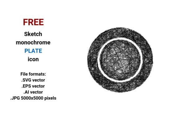 FREE Sketch Plate Icon: Graphics for Local Business Branding