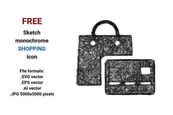 FREE Sketch Shopping Icon: Graphics for Real Projects