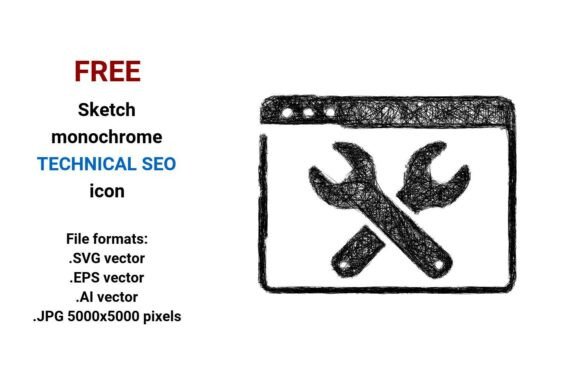 FREE Sketch Technical Seo Icon Graphics
