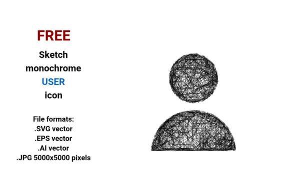 FREE Sketch User Icon Graphics