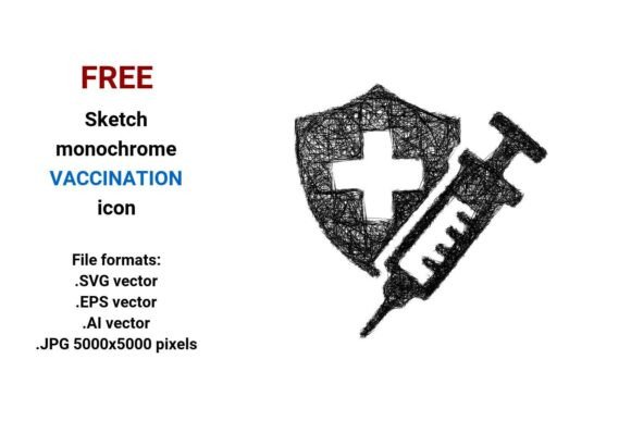 FREE Sketch Vaccination Icon