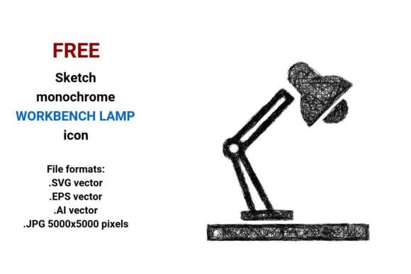 FREE Sketch Workbench Lamp Icon: Graphics for Real Projects