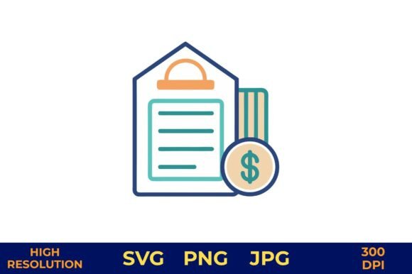 Home Loan Form with Dollar Sign Vector Graphics Freebies