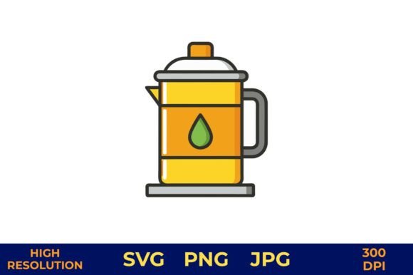 Oil Can Icon for Industrial Use Vector Graphics