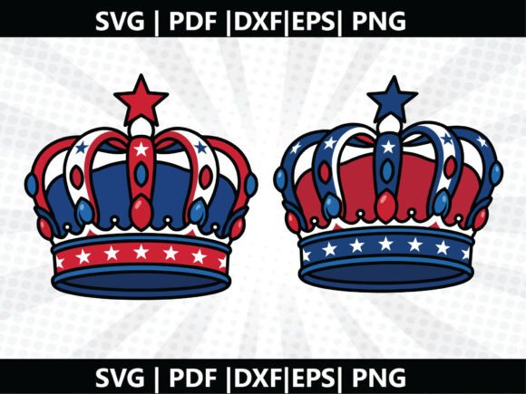 Patriotic Crown SVG Cricut Cut File