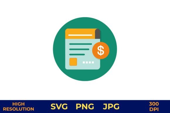 Payment Due Notice with Dollar Symbol Graphics